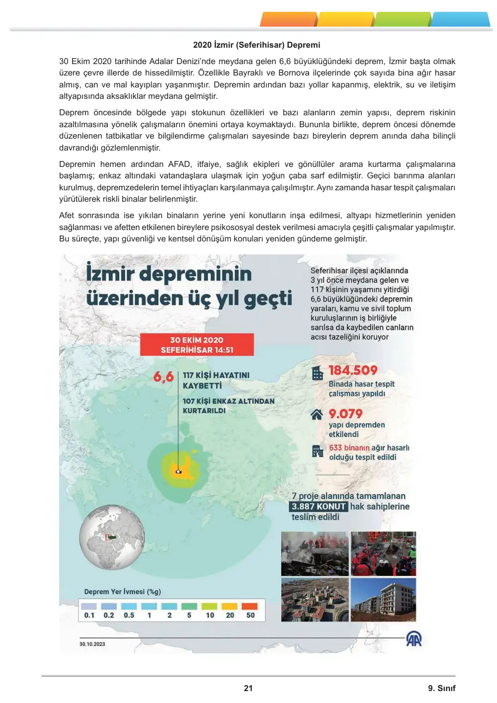 9. Sınıf Coğrafya Öğrenme Etkinlikleri Seti 2 (2025-2026) cevap anahtarı sayfa 23