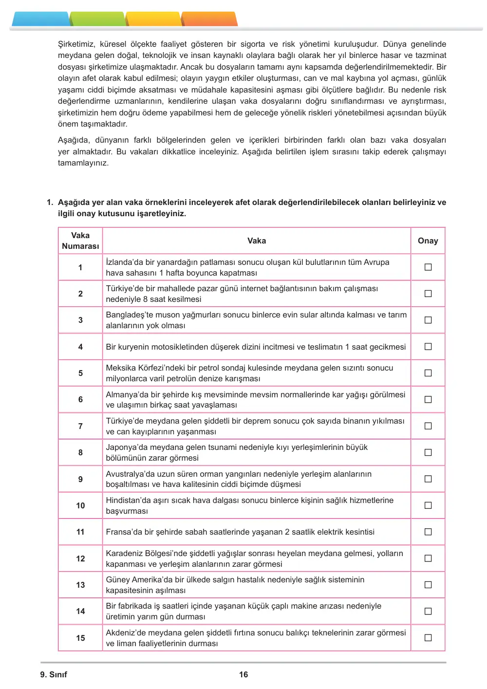9. Sınıf Coğrafya Öğrenme Etkinlikleri Seti 2 (2025-2026) sayfa 18