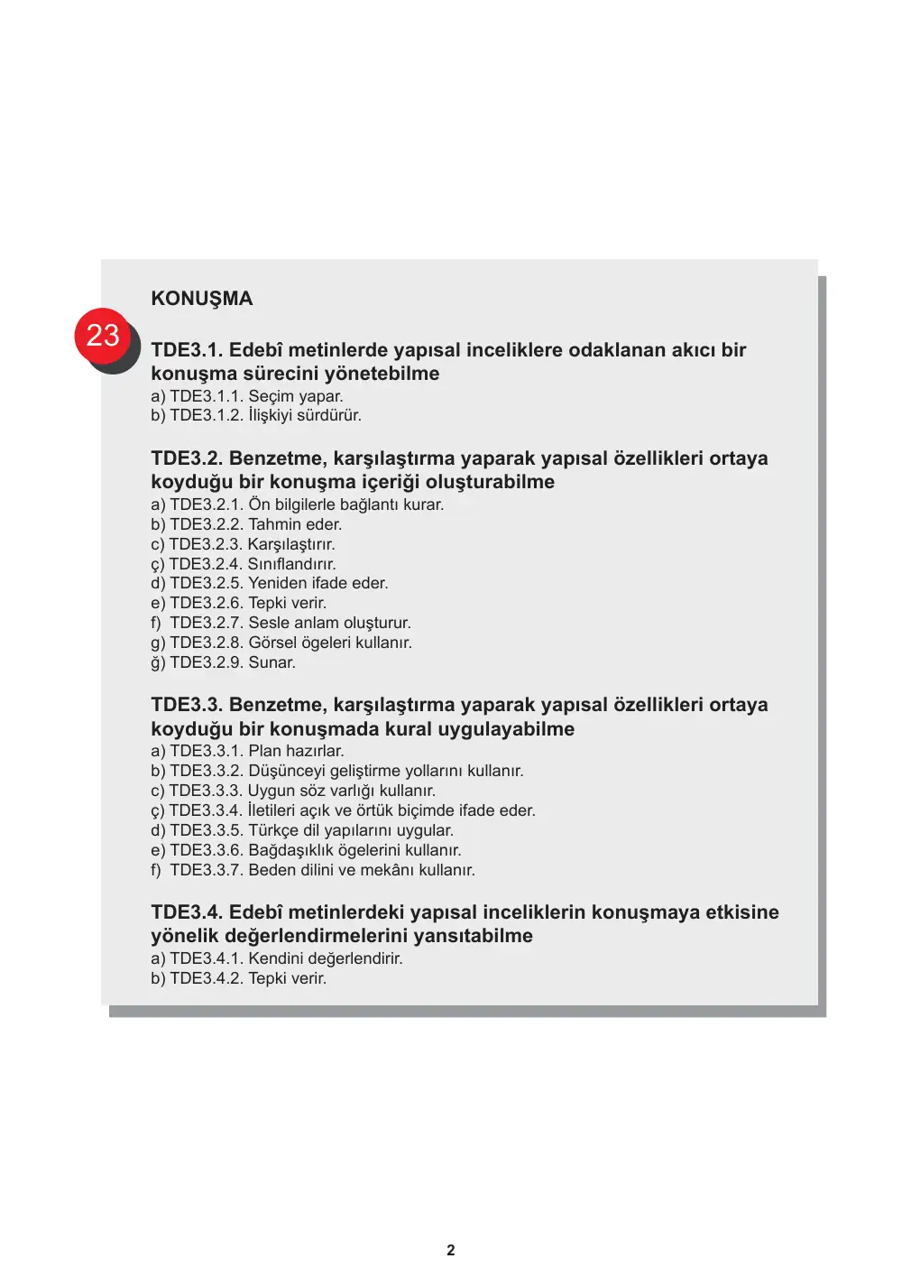 9. Sınıf Türk Dili ve Edebiyatı Öğrenme Etkinlikleri Seti 1 (2025-2026) sayfa 3