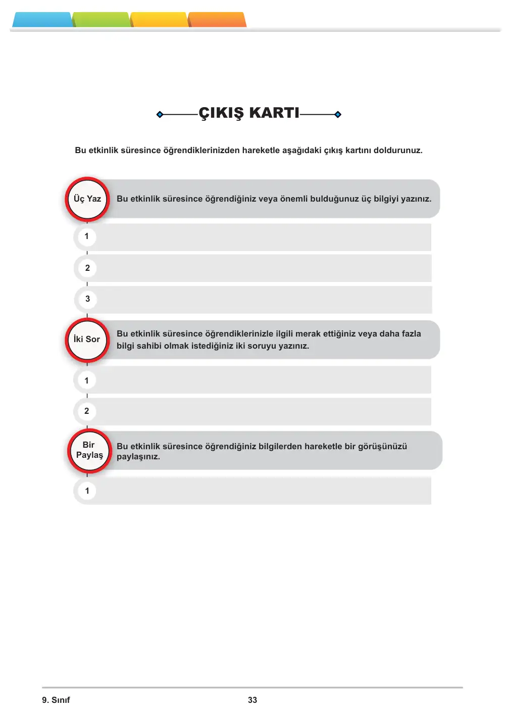 9. Sınıf Türk Dili ve Edebiyatı Öğrenme Etkinlikleri Seti 2 (2025-2026) sayfa 34