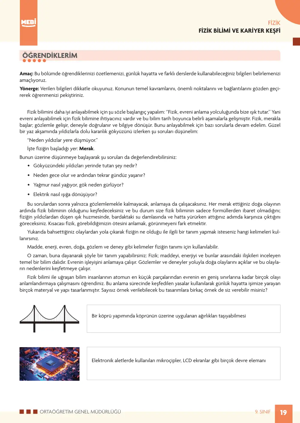 9. Sınıf Fizik Bireysel Öğrenme Etkinlikleri (2026-2027) sayfa 17