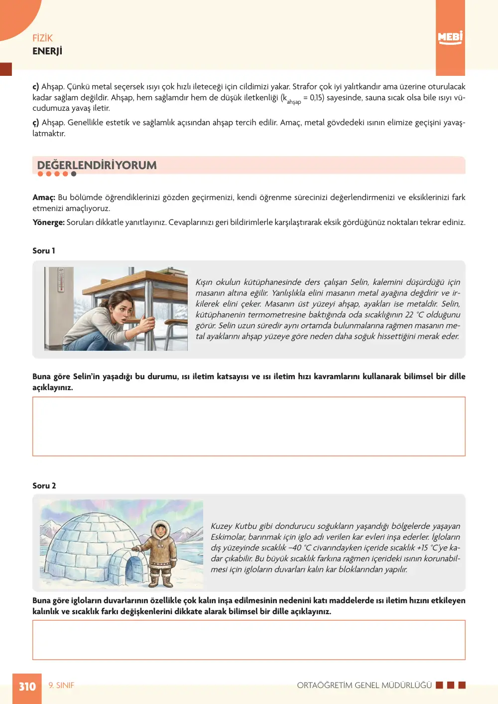 9. Sınıf Fizik Bireysel Öğrenme Etkinlikleri (2026-2027) sayfa 314