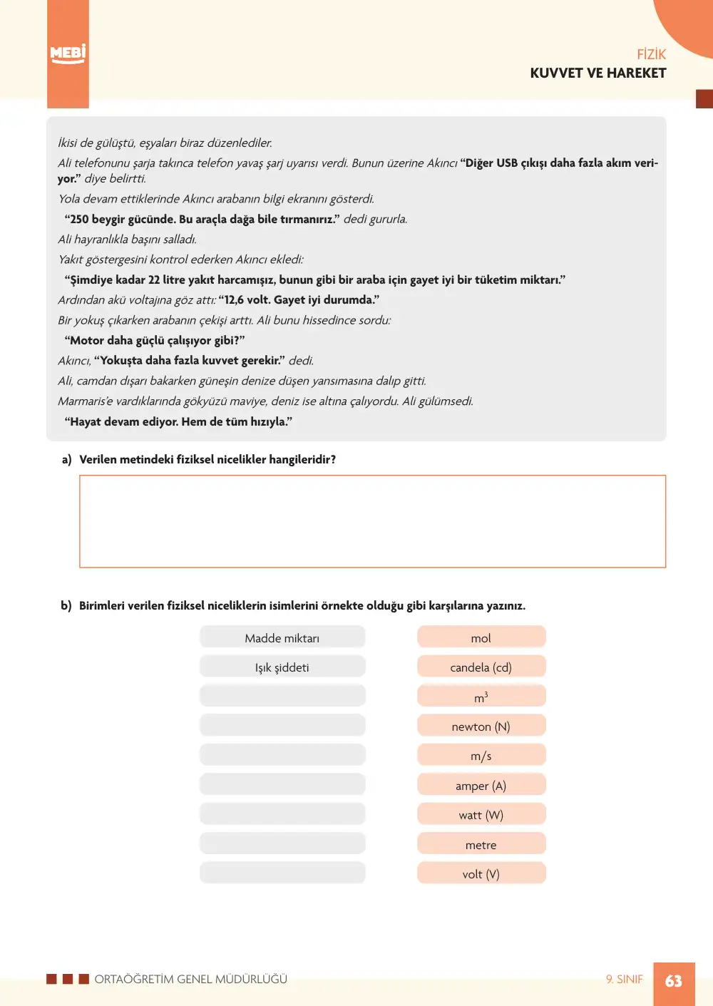 9. Sınıf Fizik Bireysel Öğrenme Etkinlikleri (2026-2027) sayfa 67
