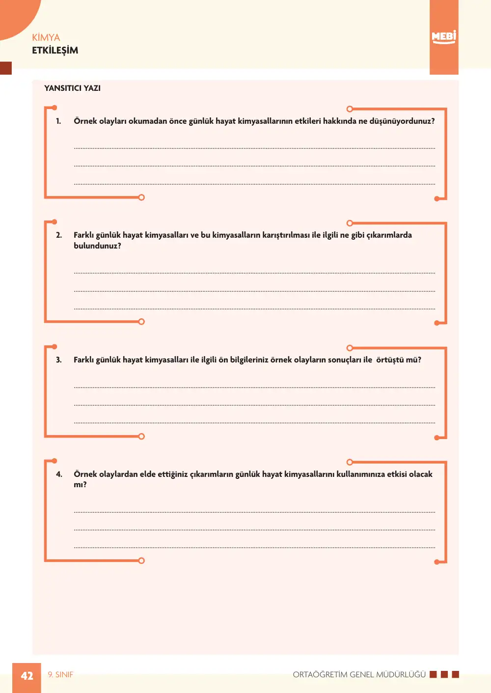 9. Sınıf Kimya Bireysel Öğrenme Etkinlikleri (2026-2027) sayfa 40