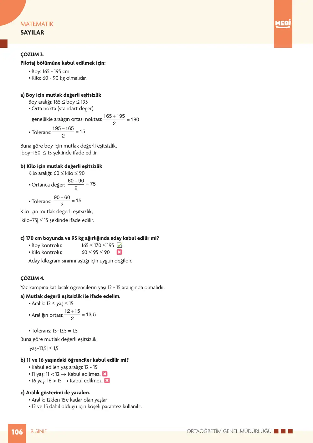 9. Sınıf Matematik Bireysel Öğrenme Etkinlikleri (2026-2027) sayfa 104