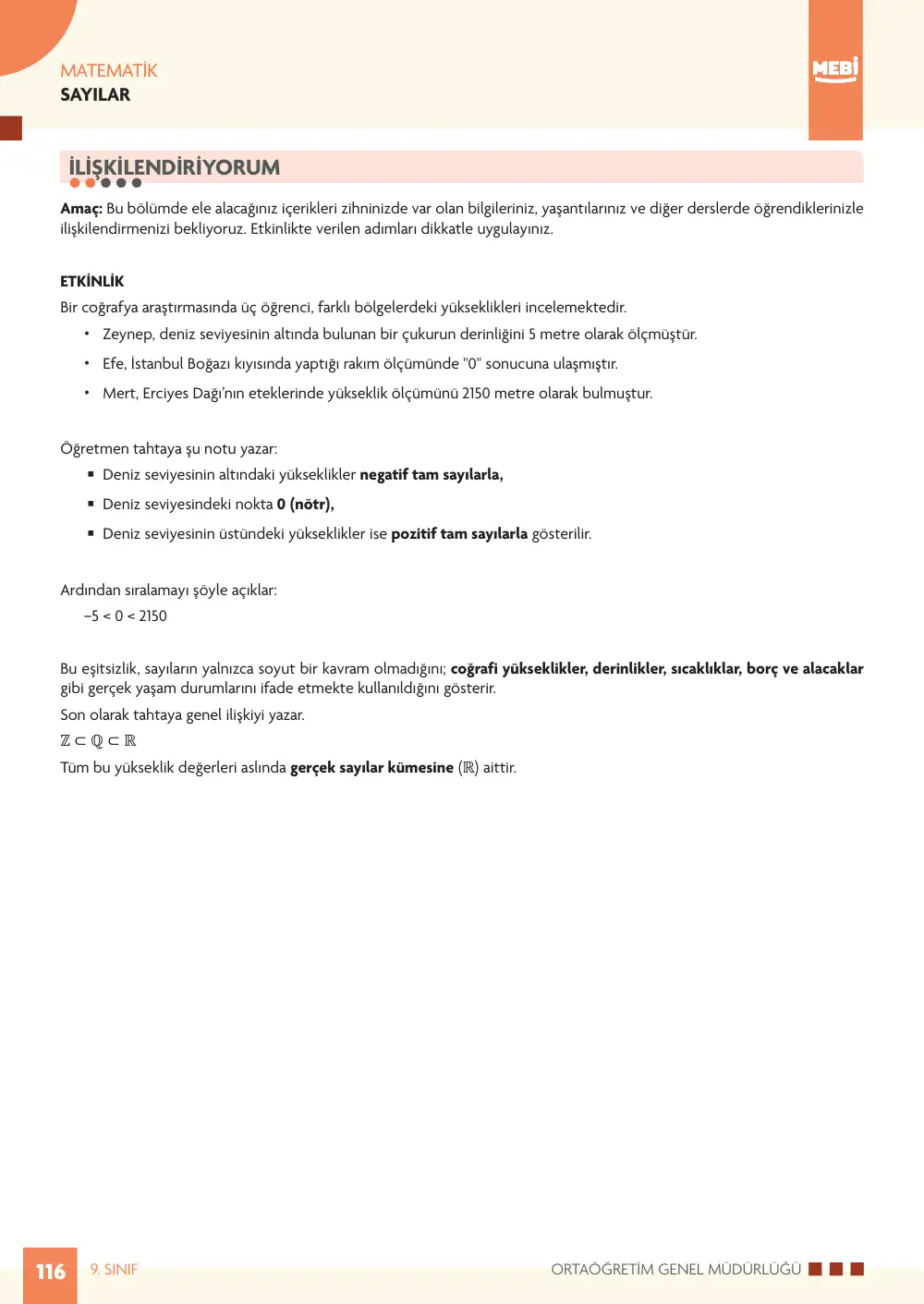 9. Sınıf Matematik Bireysel Öğrenme Etkinlikleri (2026-2027) sayfa 114