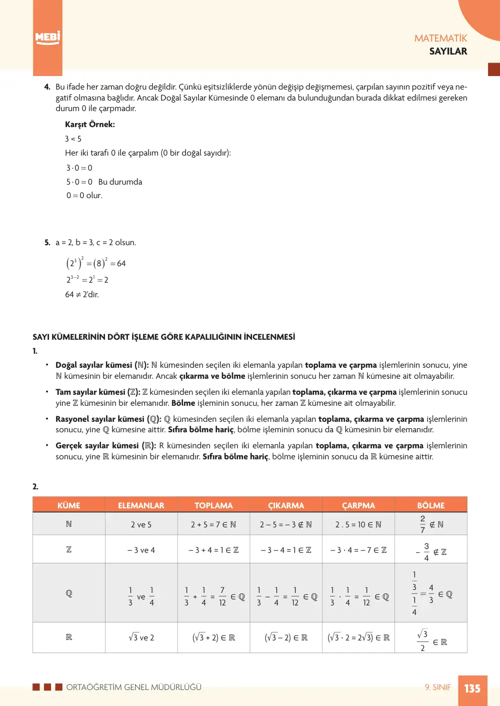 9. Sınıf Matematik Bireysel Öğrenme Etkinlikleri (2026-2027) sayfa 133