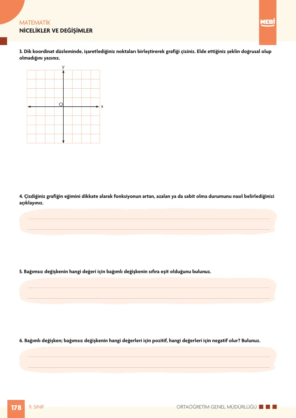 9. Sınıf Matematik Bireysel Öğrenme Etkinlikleri (2026-2027) sayfa 176