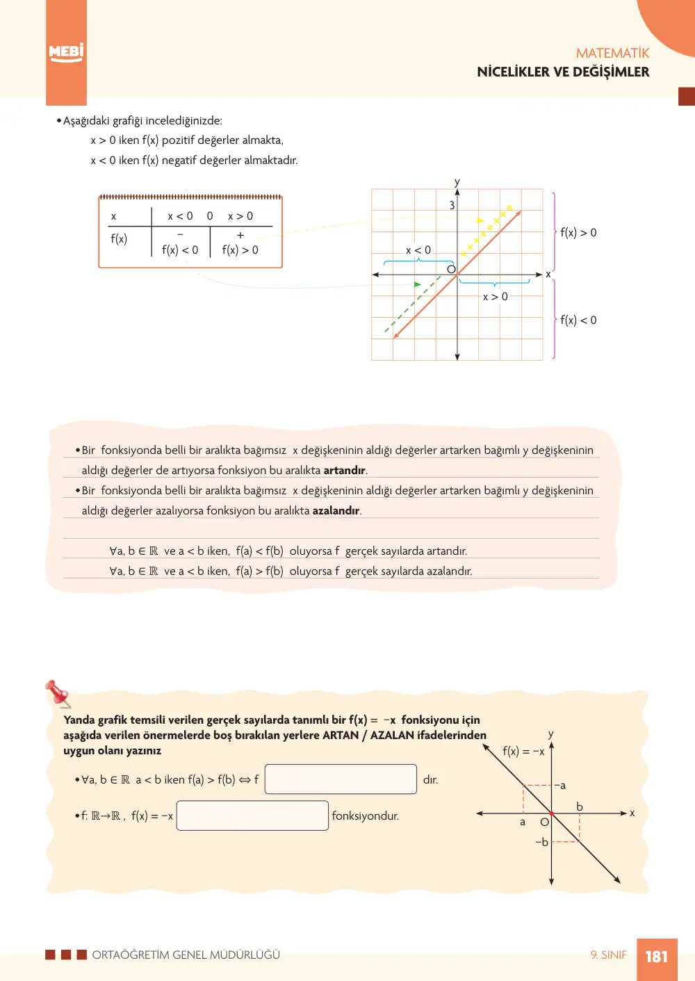 9. Sınıf Matematik Bireysel Öğrenme Etkinlikleri (2026-2027) sayfa 179