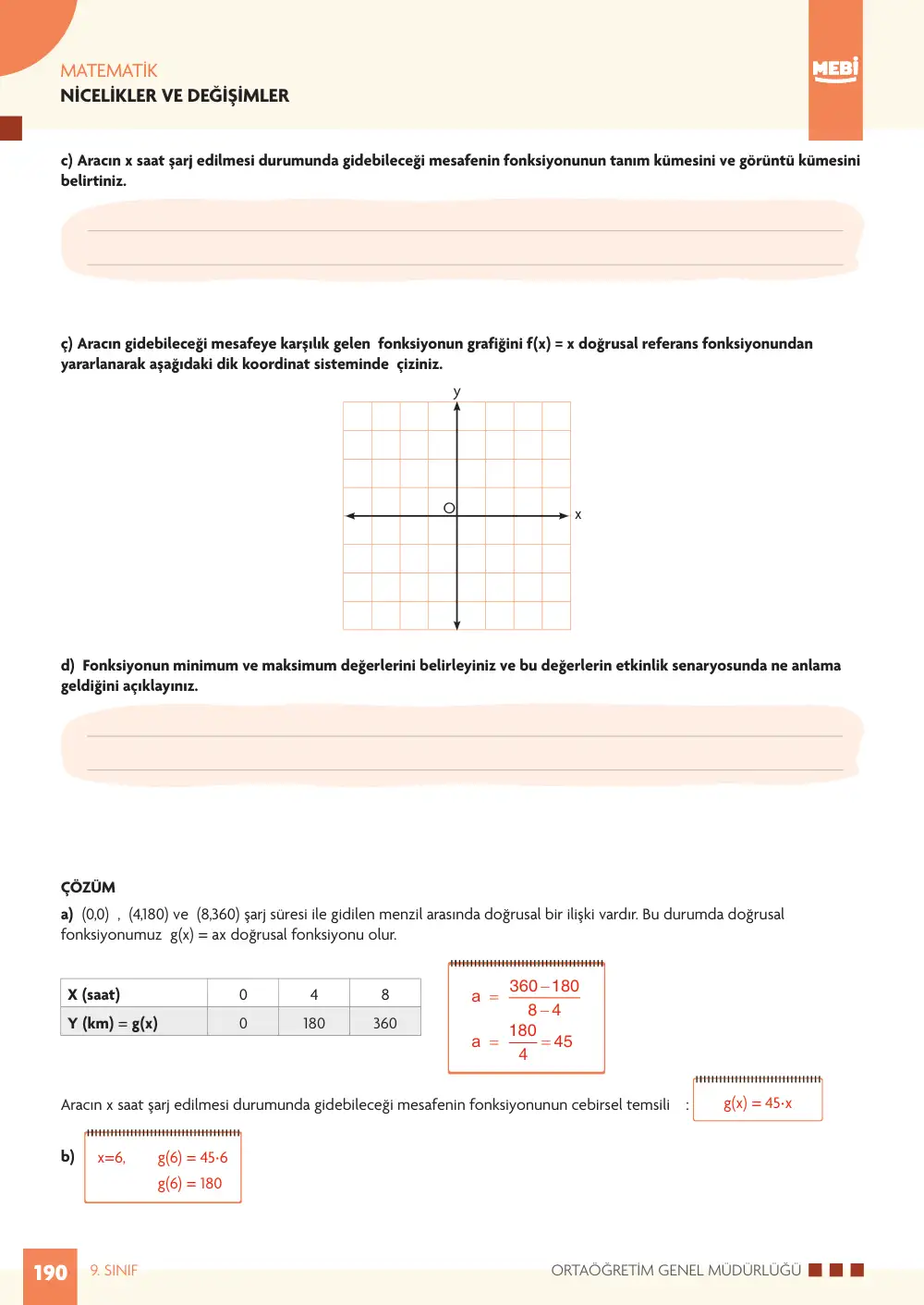 9. Sınıf Matematik Bireysel Öğrenme Etkinlikleri (2026-2027) sayfa 188