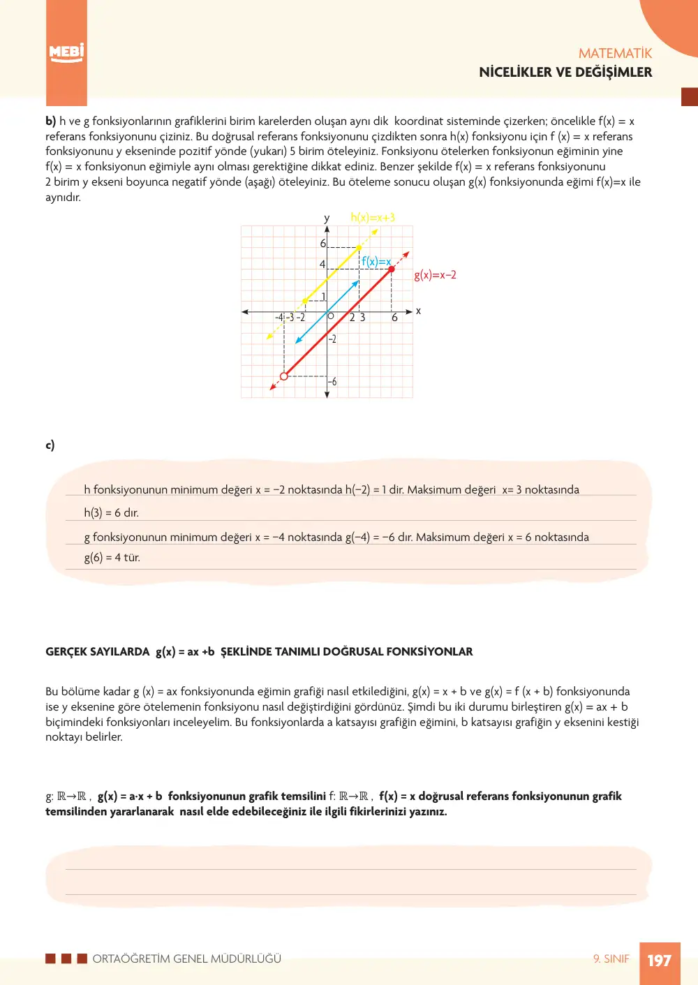 9. Sınıf Matematik Bireysel Öğrenme Etkinlikleri (2026-2027) sayfa 195
