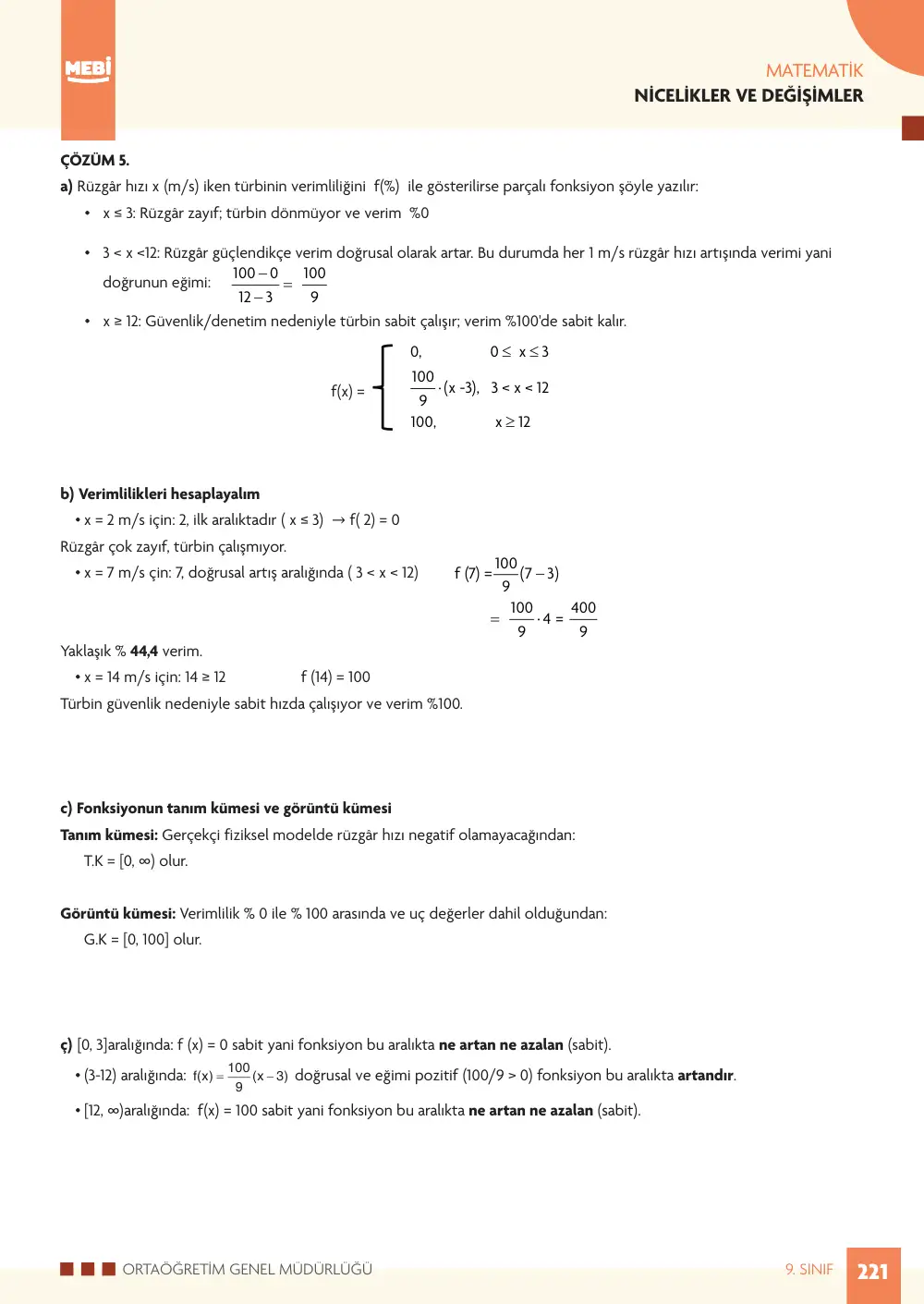 9. Sınıf Matematik Bireysel Öğrenme Etkinlikleri (2026-2027) sayfa 219