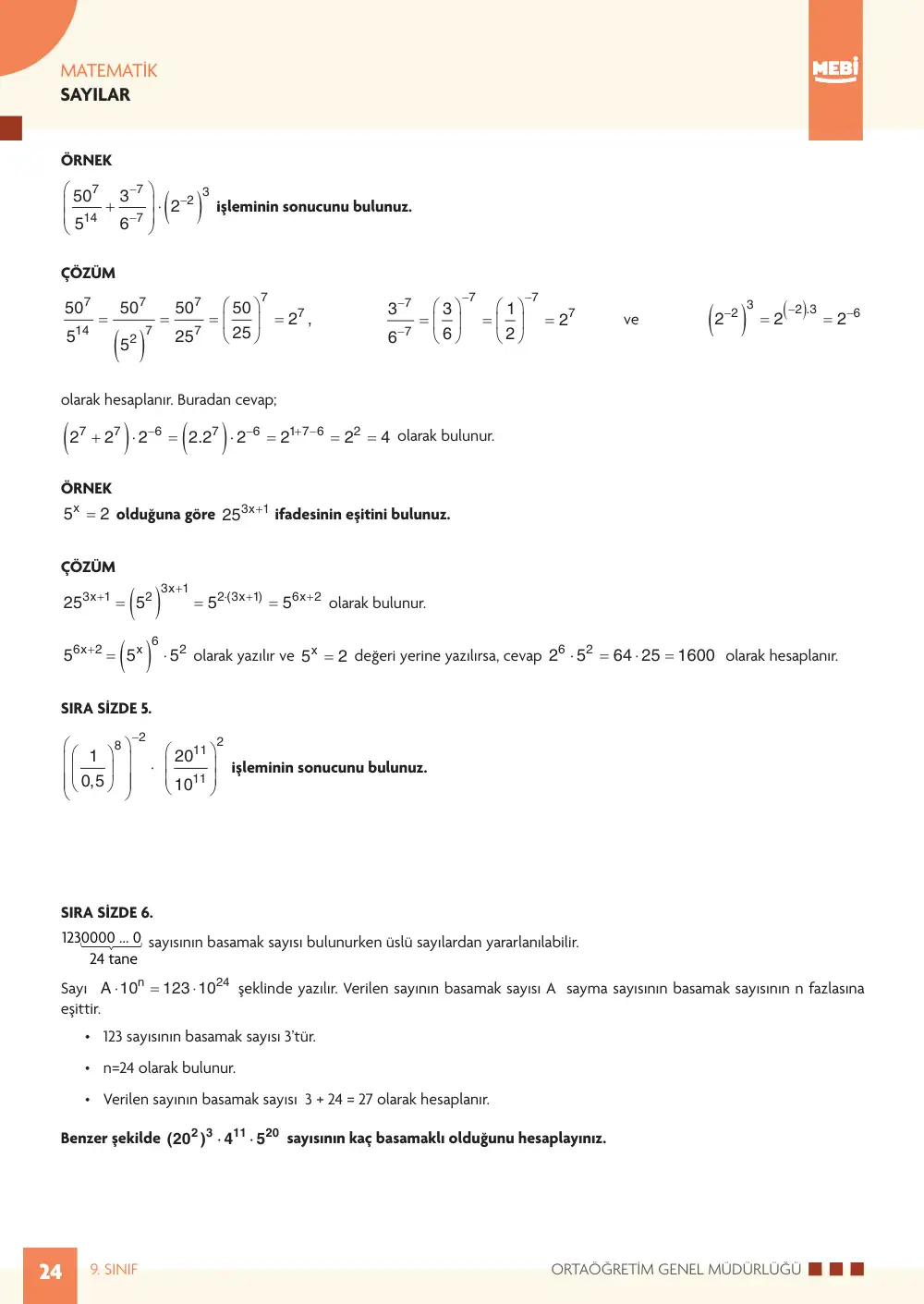 9. Sınıf Matematik Bireysel Öğrenme Etkinlikleri (2026-2027) sayfa 22