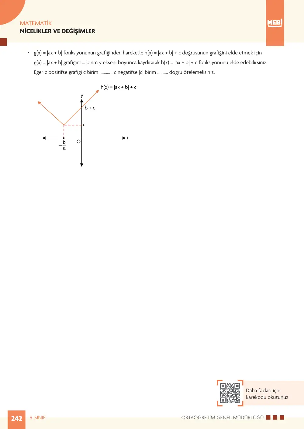 9. Sınıf Matematik Bireysel Öğrenme Etkinlikleri (2026-2027) sayfa 240