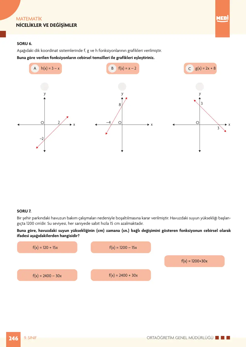 9. Sınıf Matematik Bireysel Öğrenme Etkinlikleri (2026-2027) sayfa 244