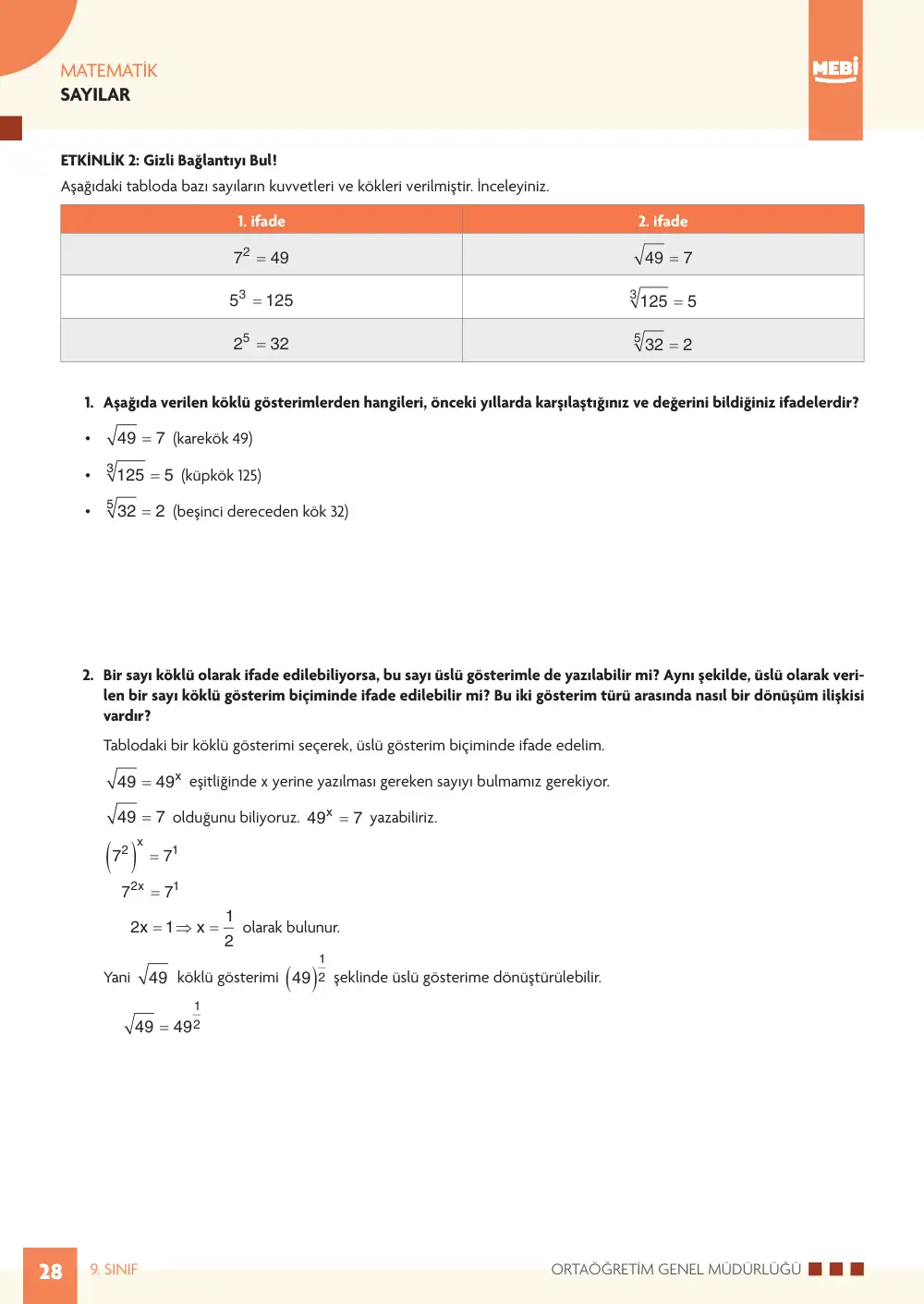 9. Sınıf Matematik Bireysel Öğrenme Etkinlikleri (2026-2027) sayfa 26
