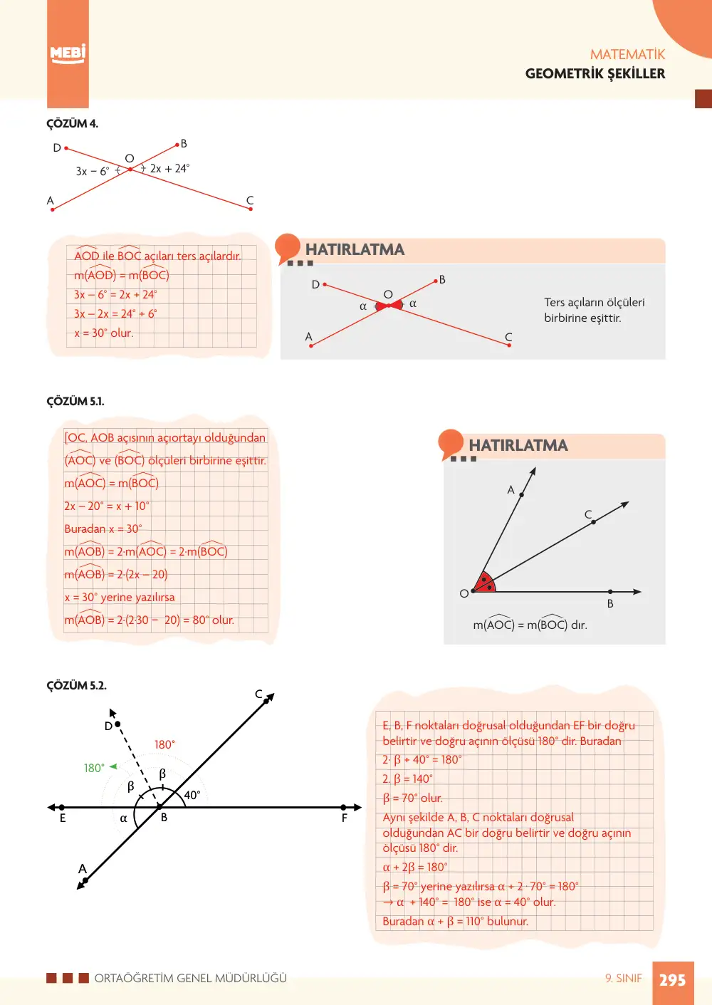 9. Sınıf Matematik Bireysel Öğrenme Etkinlikleri (2026-2027) sayfa 293