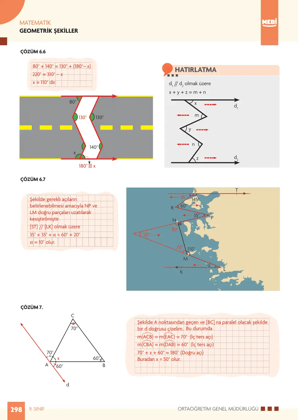9. Sınıf Matematik Bireysel Öğrenme Etkinlikleri (2026-2027) sayfa 296