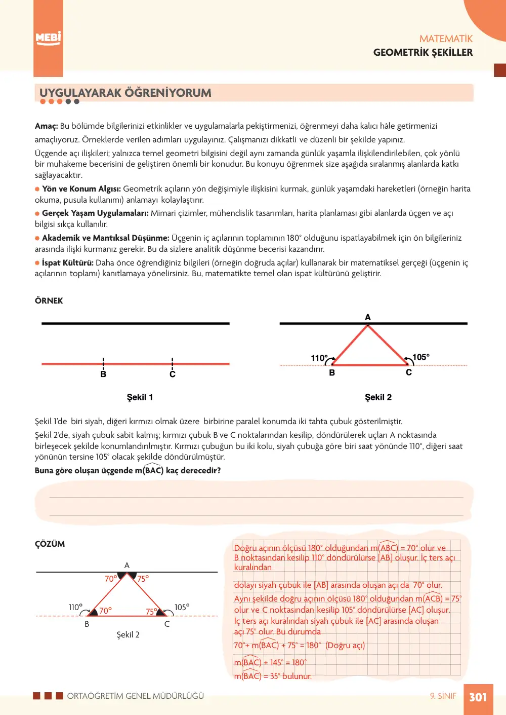 9. Sınıf Matematik Bireysel Öğrenme Etkinlikleri (2026-2027) sayfa 299