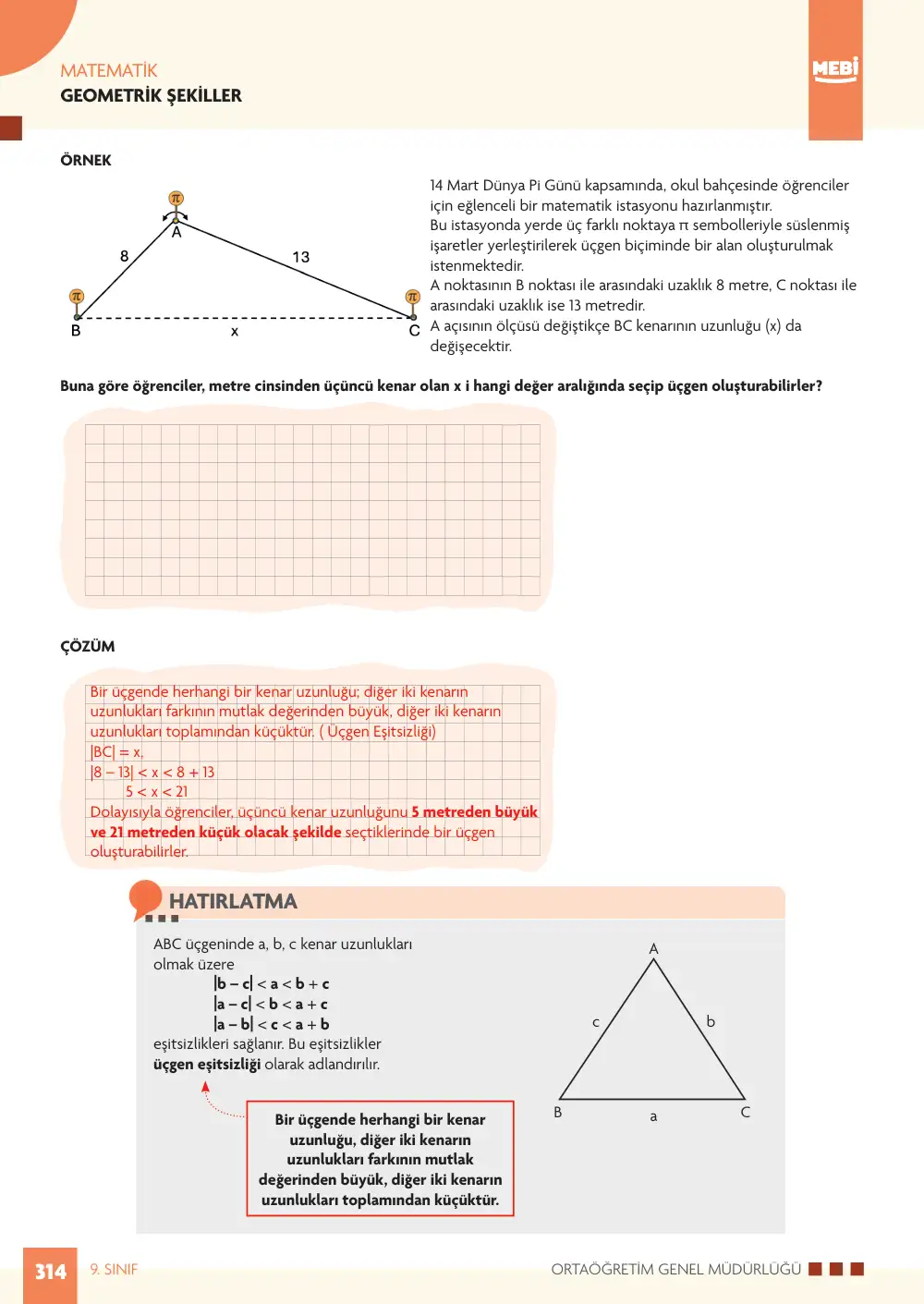 9. Sınıf Matematik Bireysel Öğrenme Etkinlikleri (2026-2027) sayfa 312