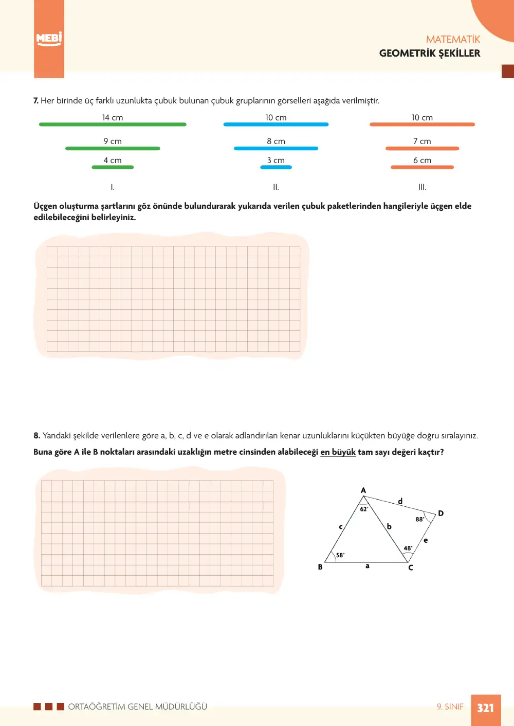 9. Sınıf Matematik Bireysel Öğrenme Etkinlikleri (2026-2027) sayfa 319