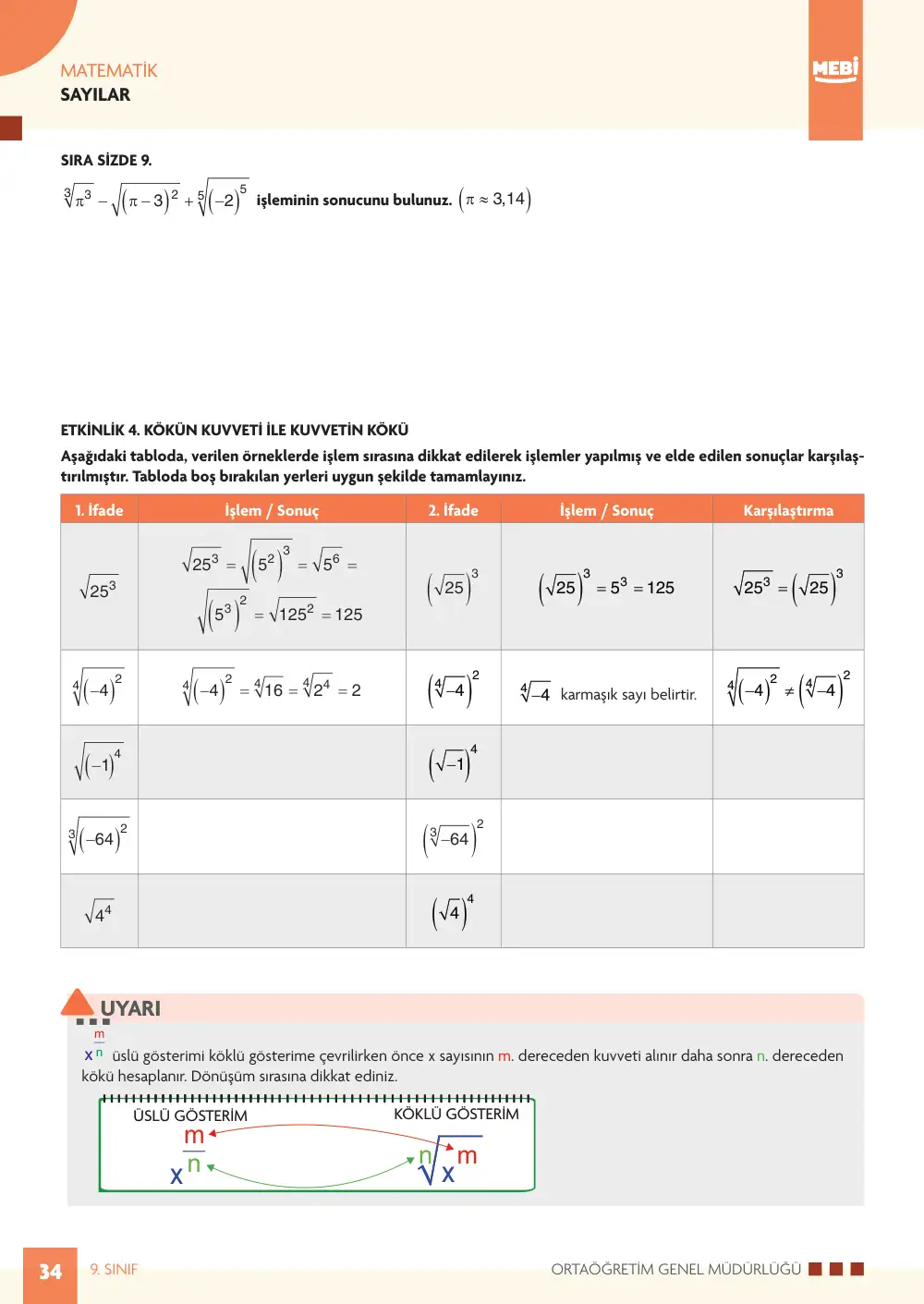 9. Sınıf Matematik Bireysel Öğrenme Etkinlikleri (2026-2027) sayfa 32
