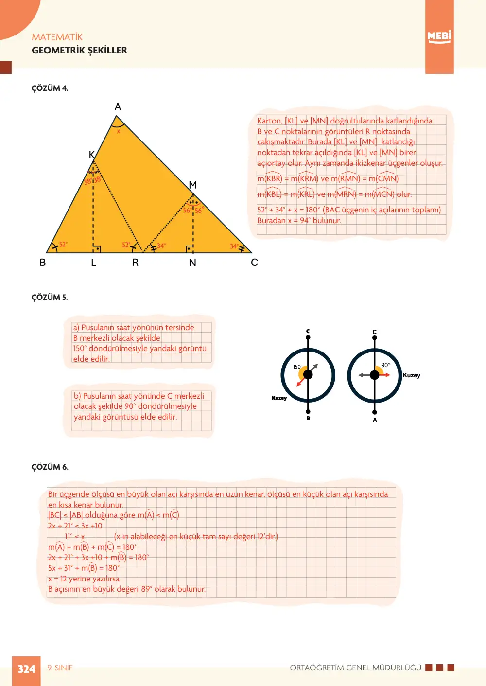 9. Sınıf Matematik Bireysel Öğrenme Etkinlikleri (2026-2027) sayfa 322