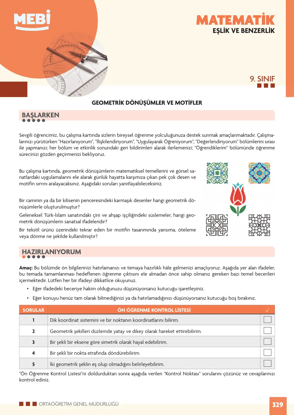 9. Sınıf Matematik Bireysel Öğrenme Etkinlikleri (2026-2027) sayfa 327