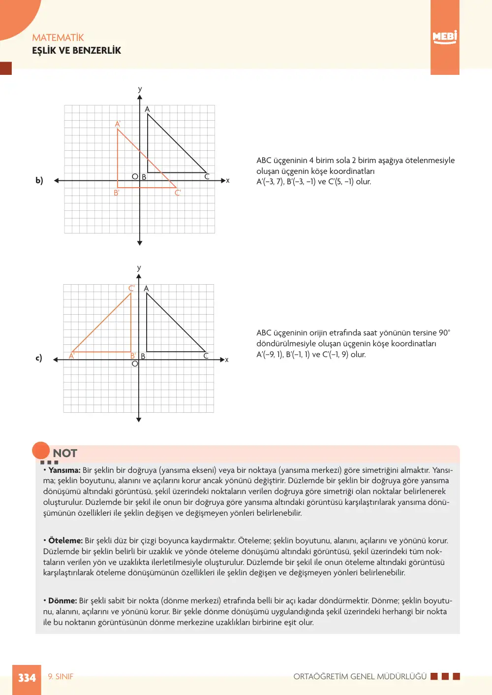 9. Sınıf Matematik Bireysel Öğrenme Etkinlikleri (2026-2027) sayfa 332