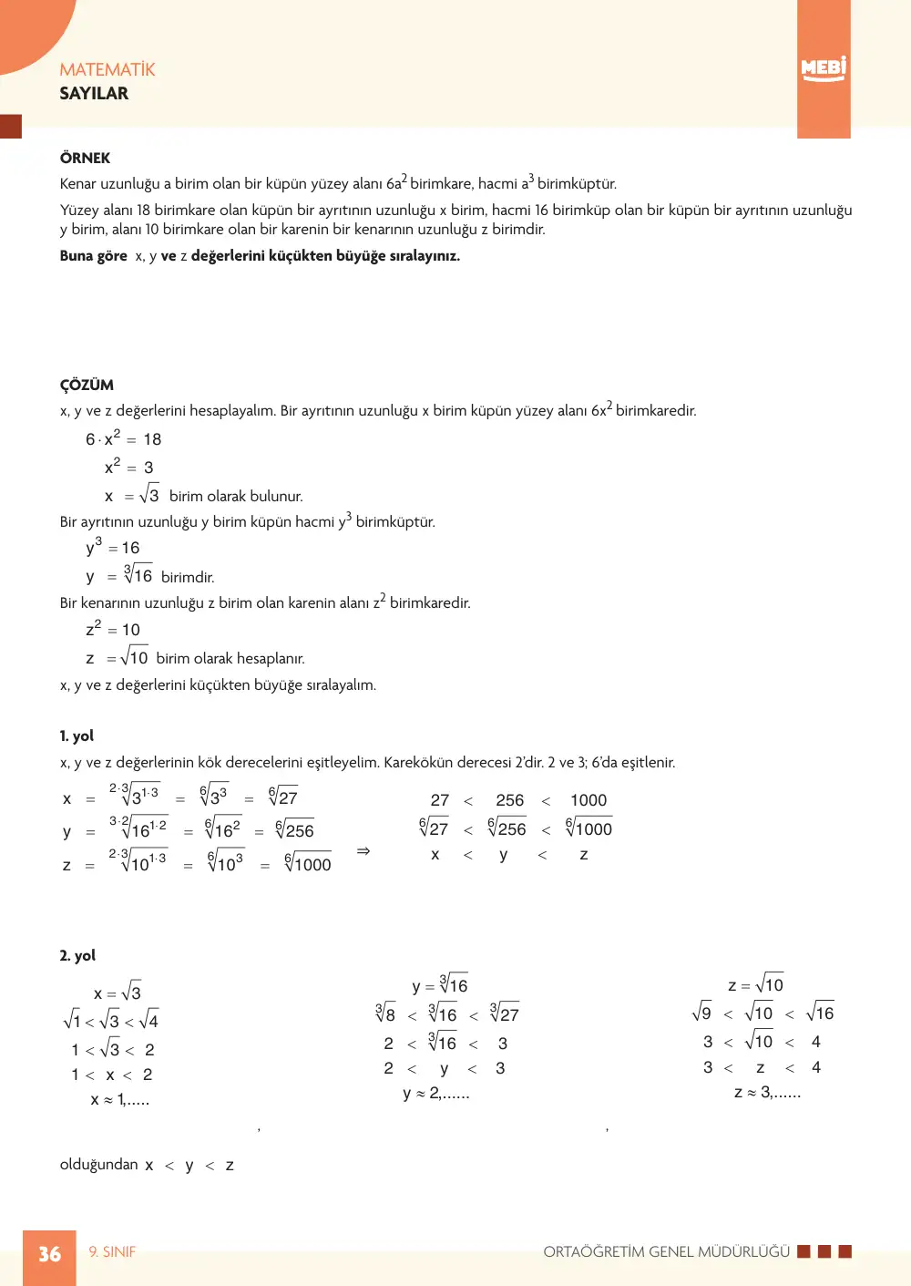 9. Sınıf Matematik Bireysel Öğrenme Etkinlikleri (2026-2027) sayfa 34