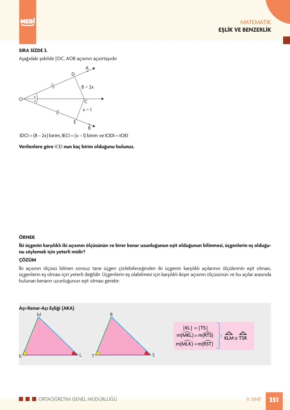 9. Sınıf Matematik Bireysel Öğrenme Etkinlikleri (2026-2027) sayfa 349