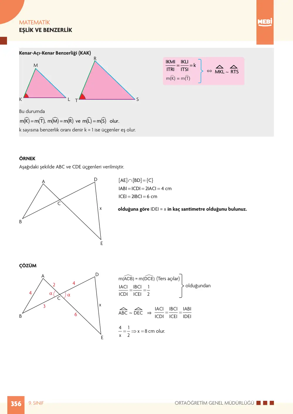 9. Sınıf Matematik Bireysel Öğrenme Etkinlikleri (2026-2027) sayfa 354