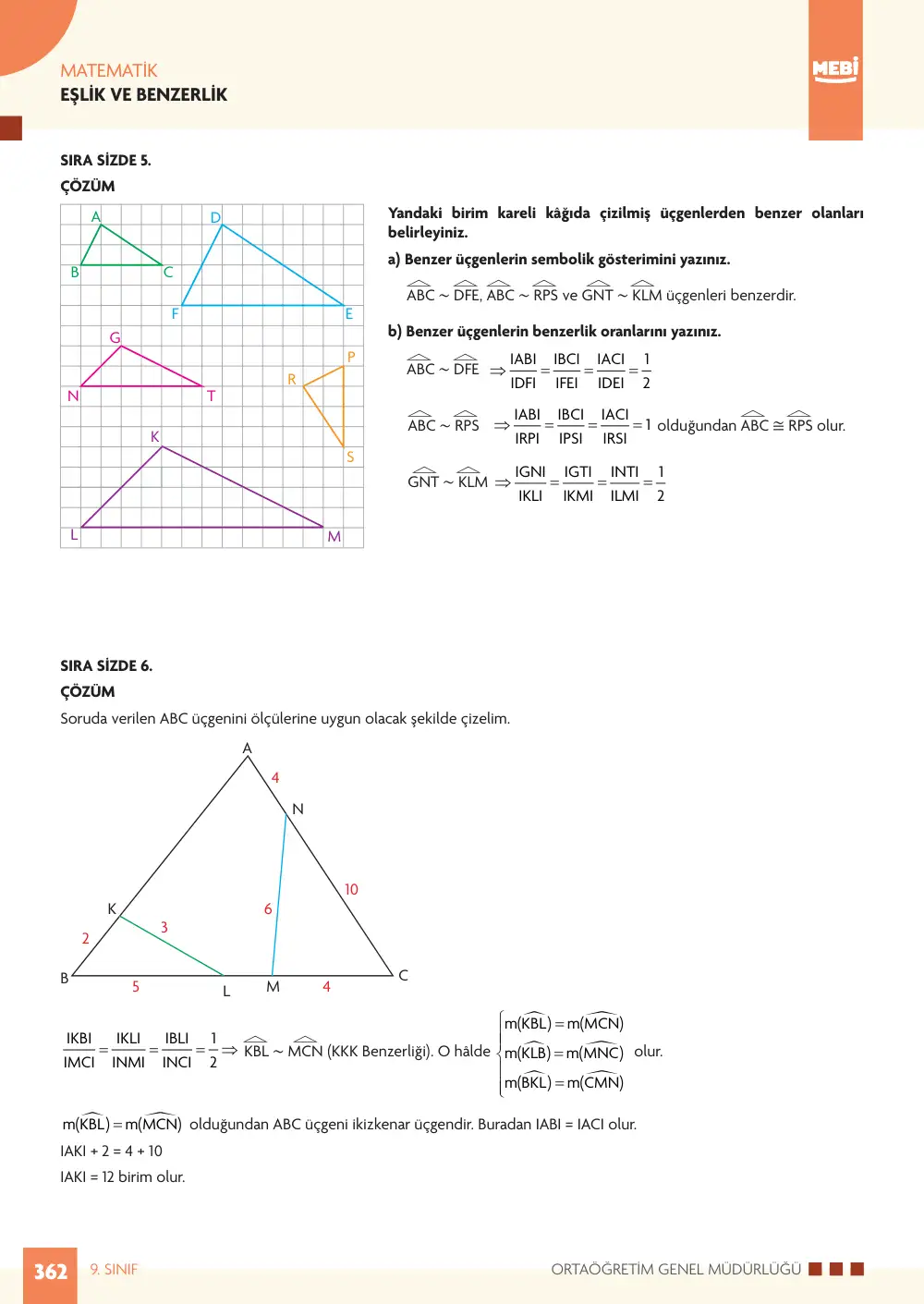 9. Sınıf Matematik Bireysel Öğrenme Etkinlikleri (2026-2027) sayfa 360