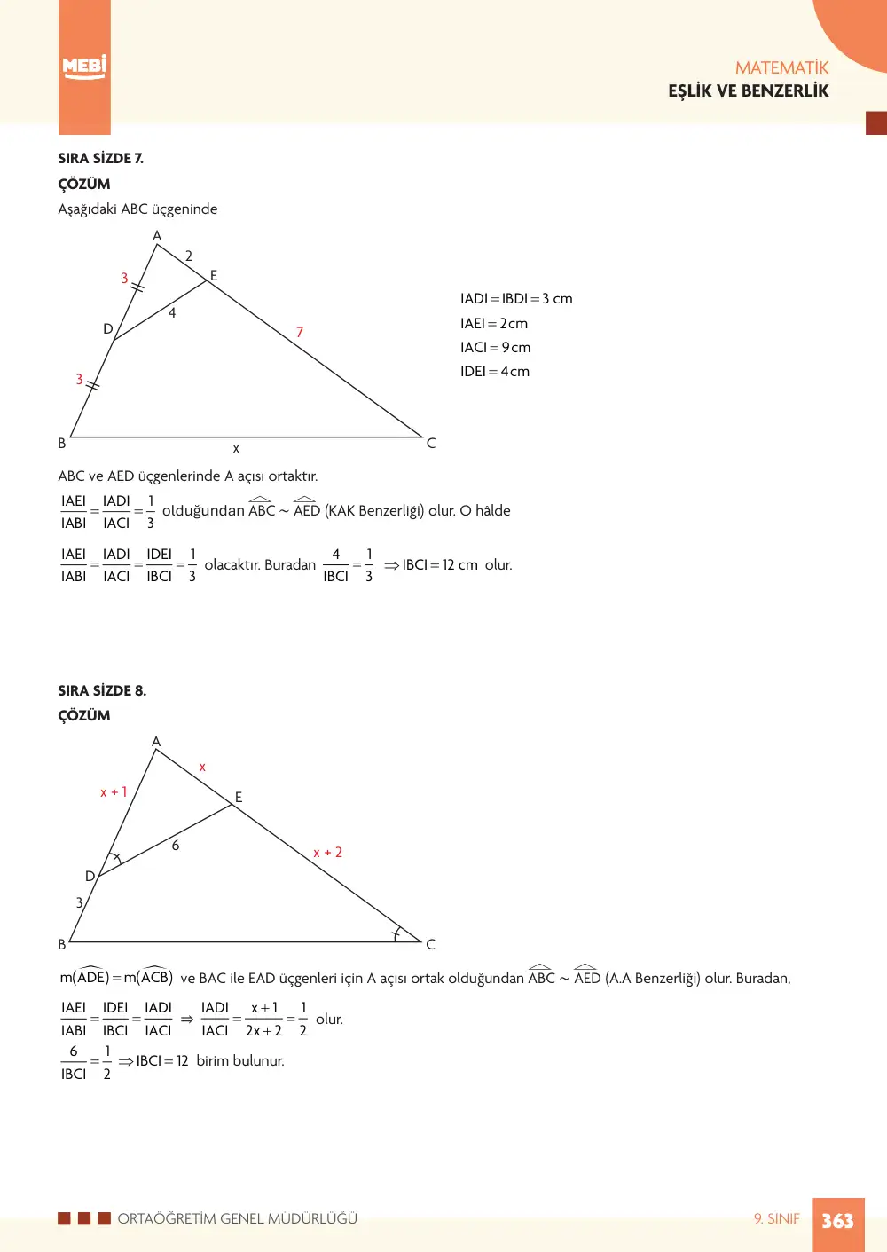 9. Sınıf Matematik Bireysel Öğrenme Etkinlikleri (2026-2027) sayfa 361