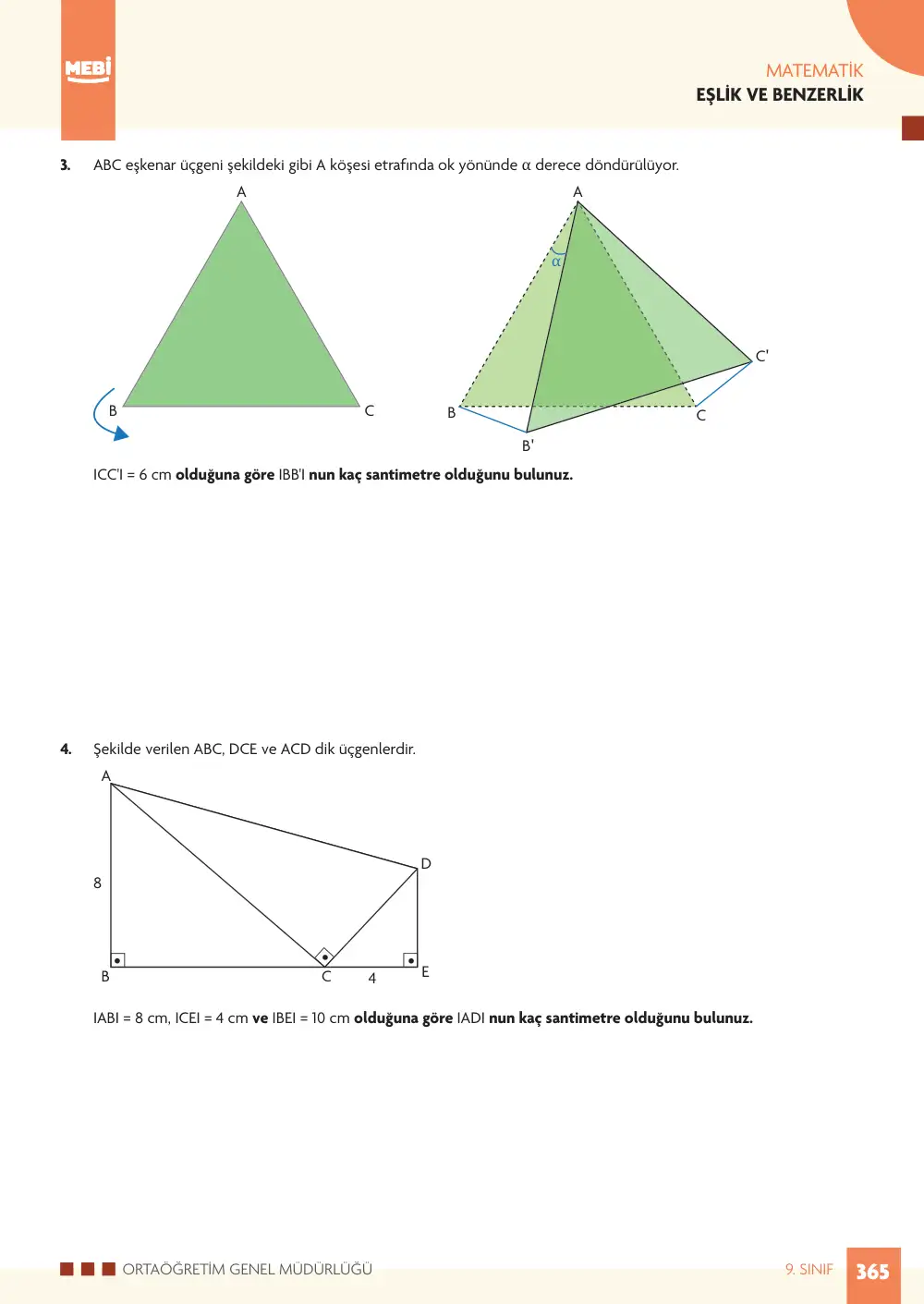 9. Sınıf Matematik Bireysel Öğrenme Etkinlikleri (2026-2027) sayfa 363