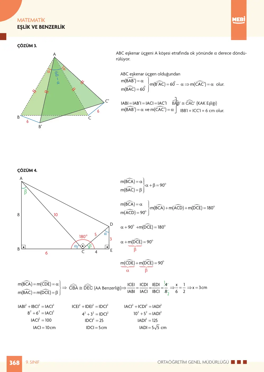 9. Sınıf Matematik Bireysel Öğrenme Etkinlikleri (2026-2027) sayfa 366