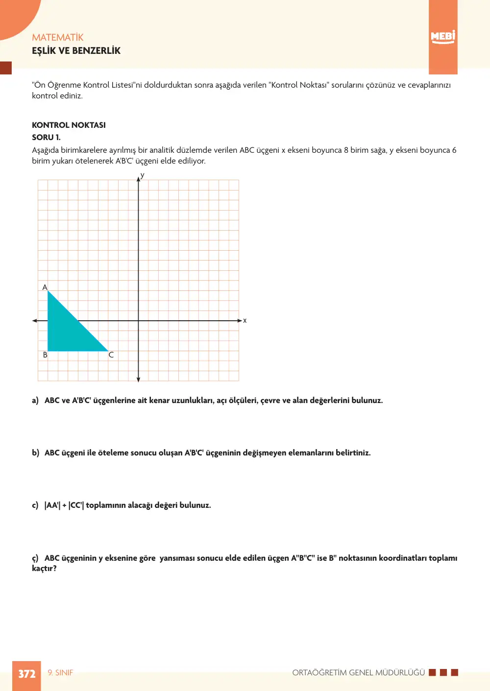 9. Sınıf Matematik Bireysel Öğrenme Etkinlikleri (2026-2027) sayfa 370
