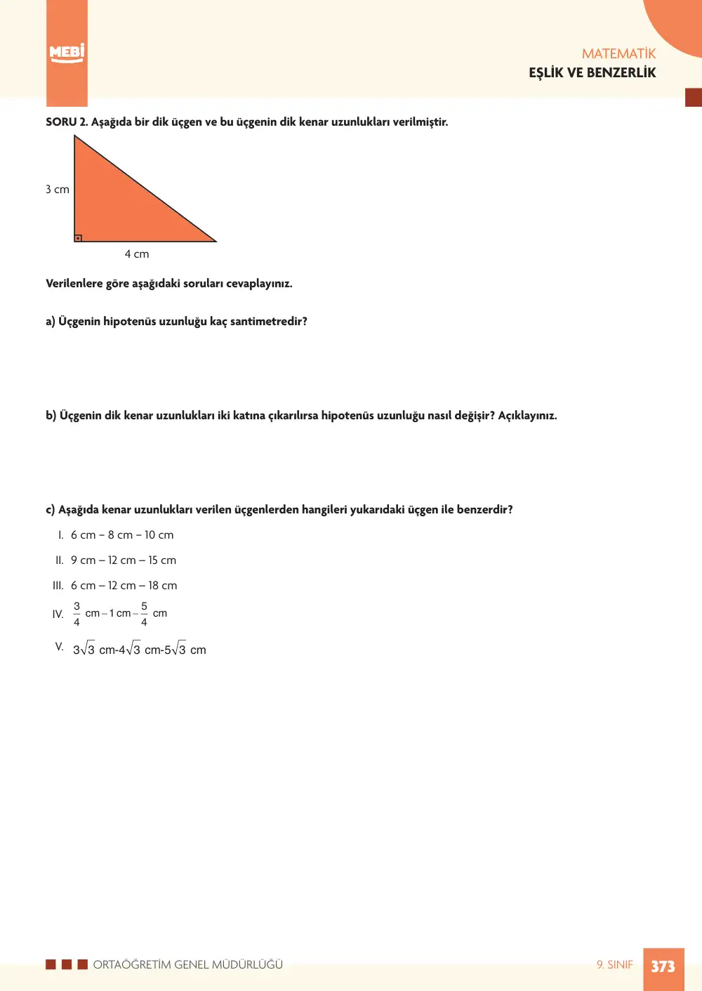 9. Sınıf Matematik Bireysel Öğrenme Etkinlikleri (2026-2027) sayfa 371