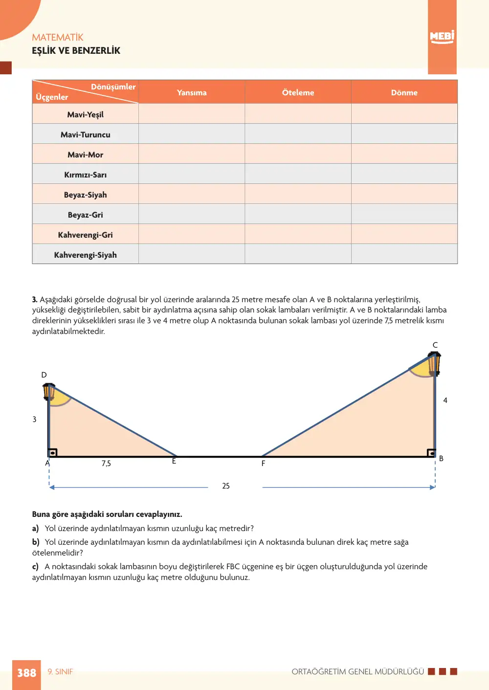 9. Sınıf Matematik Bireysel Öğrenme Etkinlikleri (2026-2027) sayfa 386