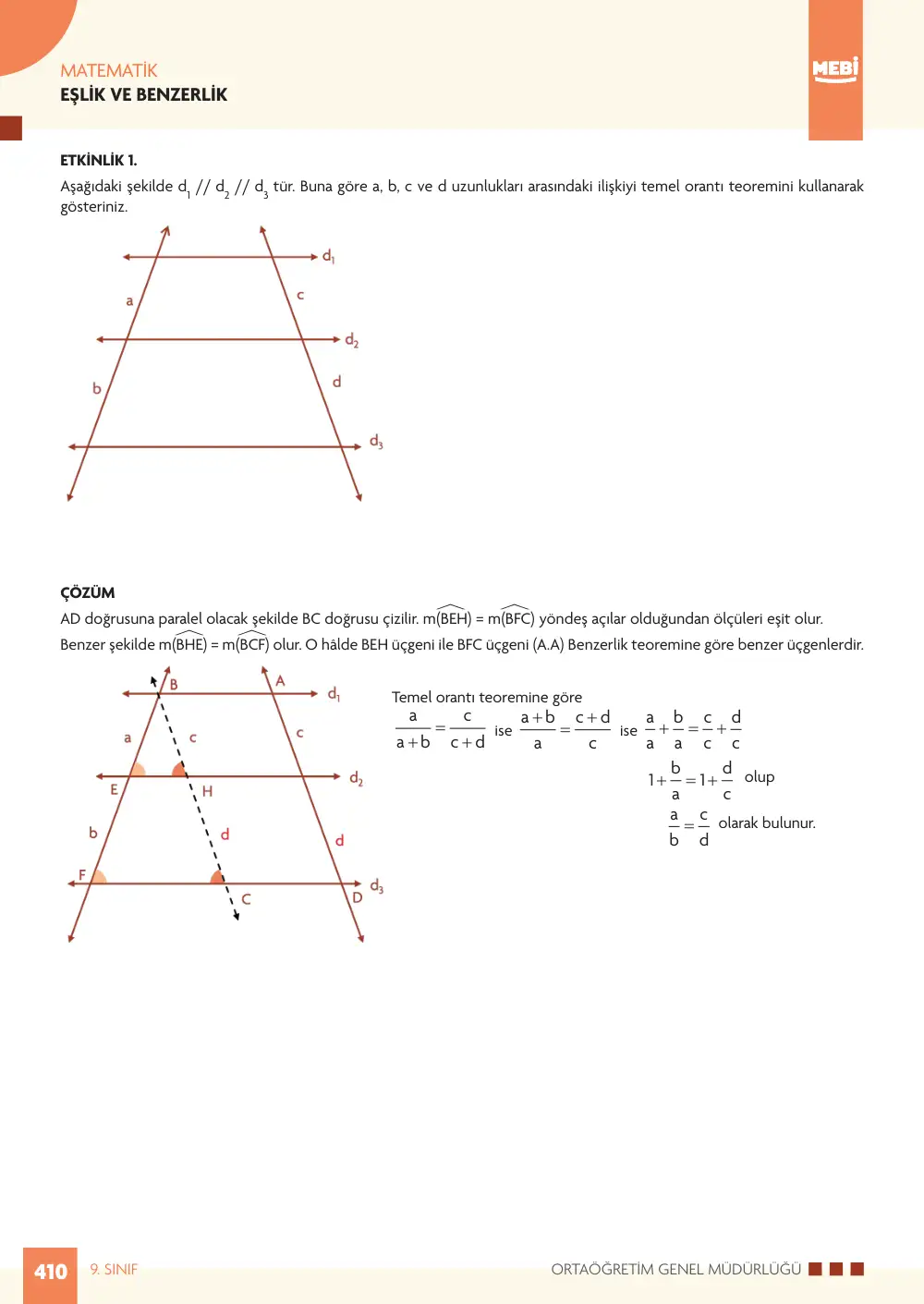 9. Sınıf Matematik Bireysel Öğrenme Etkinlikleri (2026-2027) sayfa 408