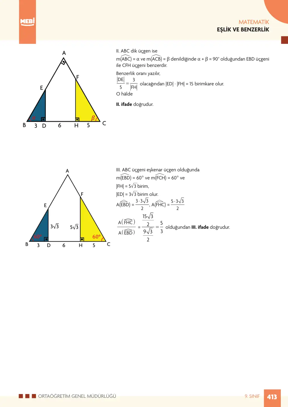 9. Sınıf Matematik Bireysel Öğrenme Etkinlikleri (2026-2027) sayfa 411
