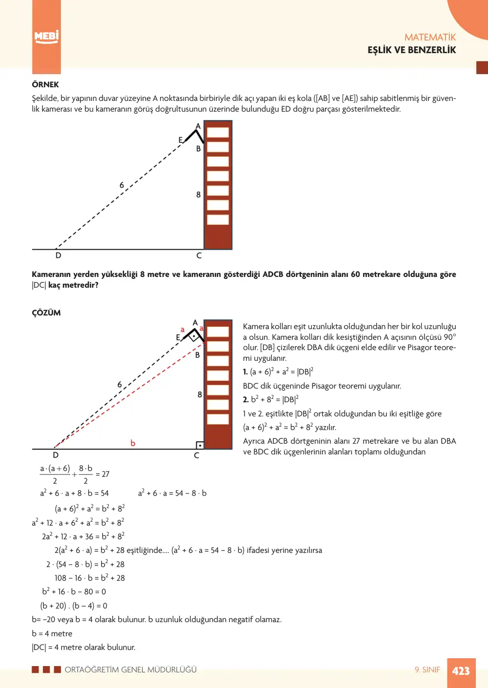 9. Sınıf Matematik Bireysel Öğrenme Etkinlikleri (2026-2027) sayfa 421