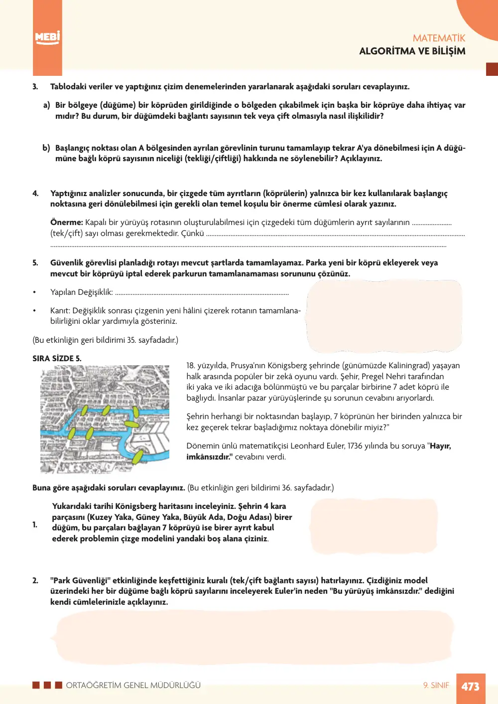 9. Sınıf Matematik Bireysel Öğrenme Etkinlikleri (2026-2027) sayfa 471