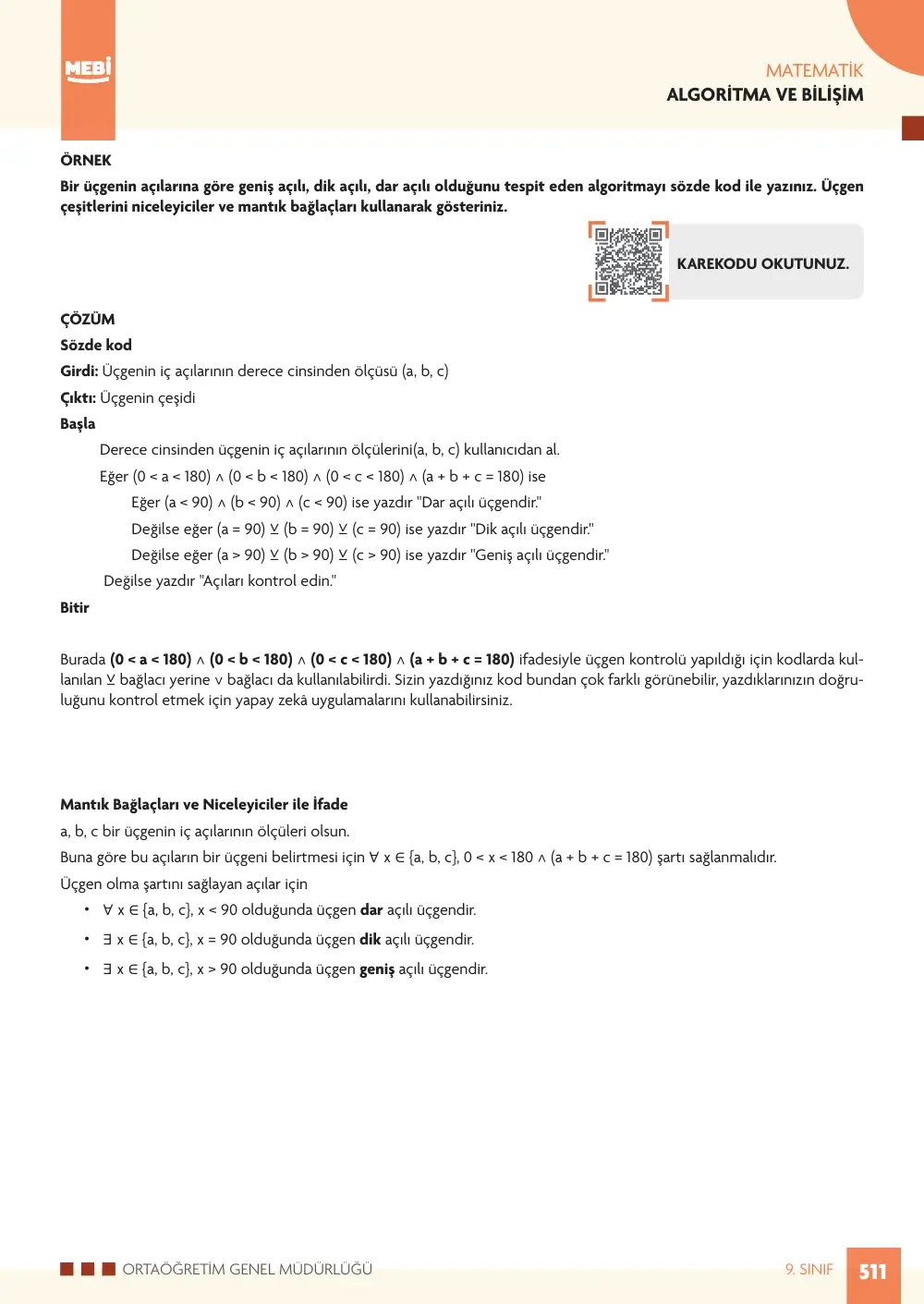 9. Sınıf Matematik Bireysel Öğrenme Etkinlikleri (2026-2027) sayfa 509