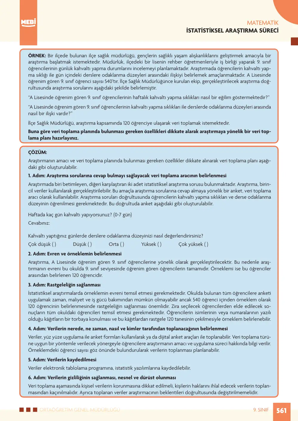 9. Sınıf Matematik Bireysel Öğrenme Etkinlikleri (2026-2027) sayfa 559