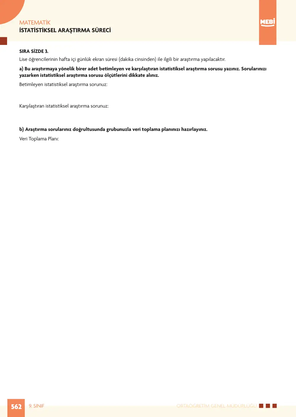 9. Sınıf Matematik Bireysel Öğrenme Etkinlikleri (2026-2027) sayfa 560