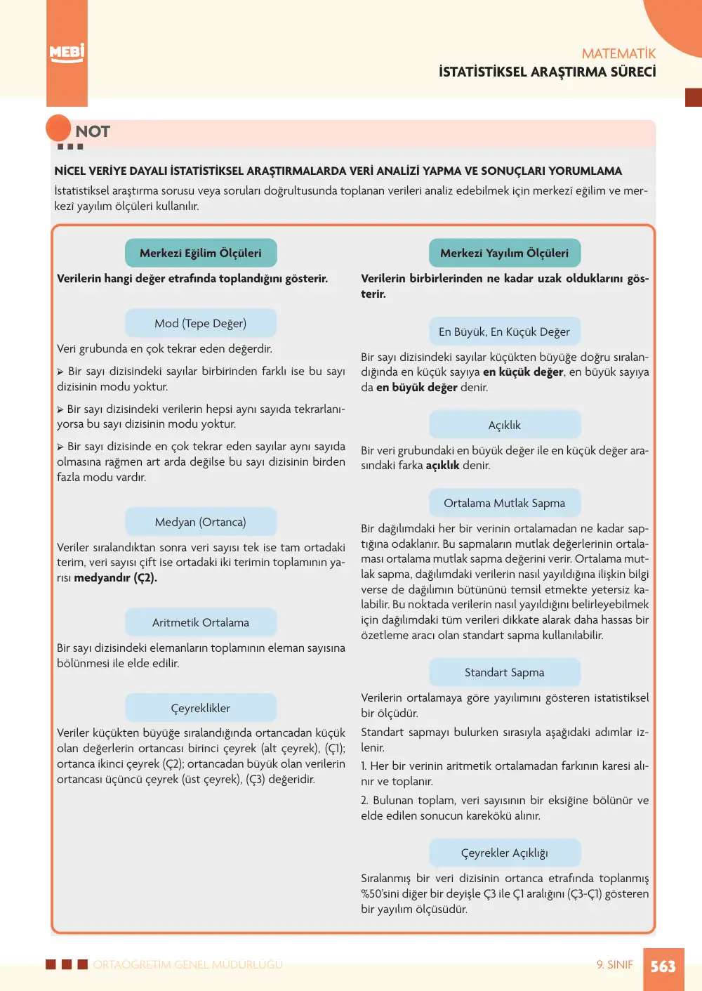 9. Sınıf Matematik Bireysel Öğrenme Etkinlikleri (2026-2027) sayfa 561