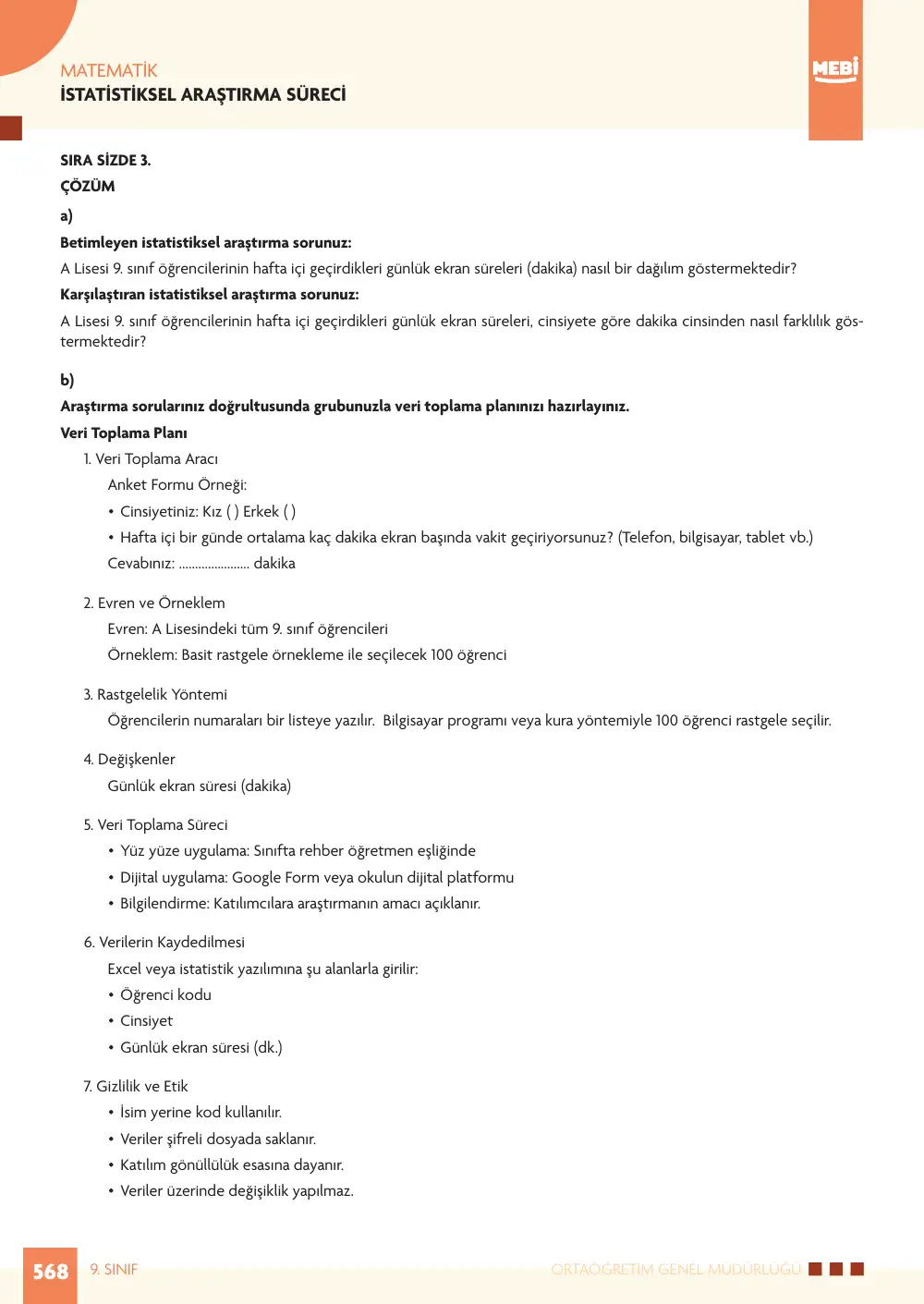 9. Sınıf Matematik Bireysel Öğrenme Etkinlikleri (2026-2027) sayfa 566