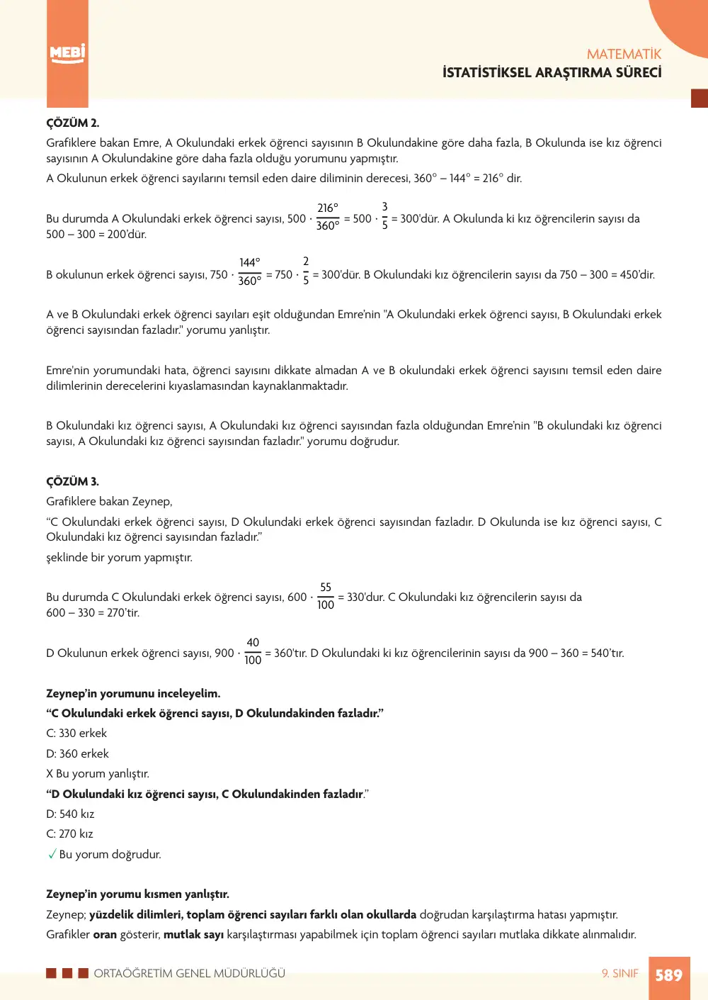 9. Sınıf Matematik Bireysel Öğrenme Etkinlikleri (2026-2027) sayfa 587