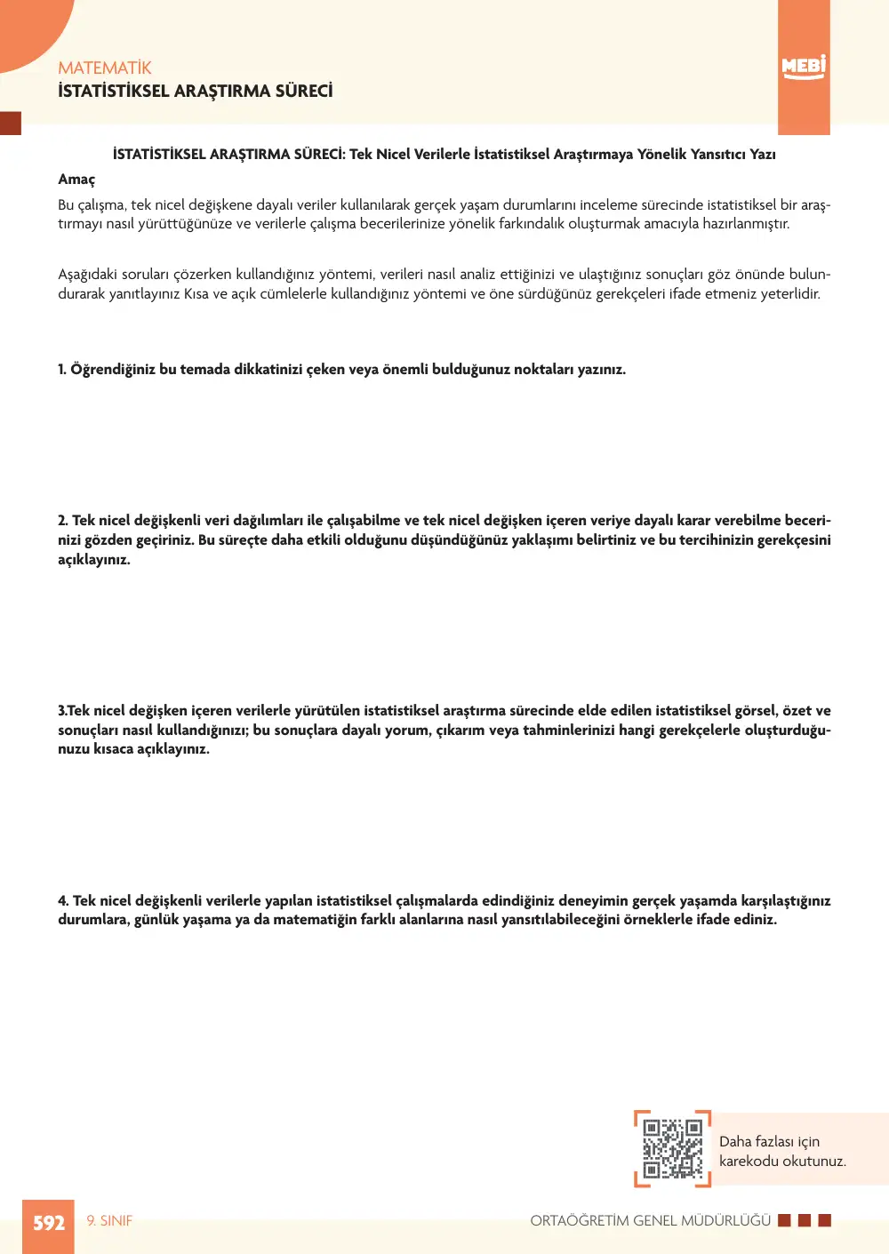 9. Sınıf Matematik Bireysel Öğrenme Etkinlikleri (2026-2027) sayfa 590